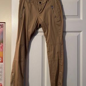 Khaki straight leg jeans